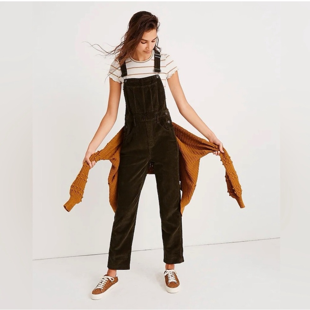 Madewell Straight Leg Corduroy Overalls